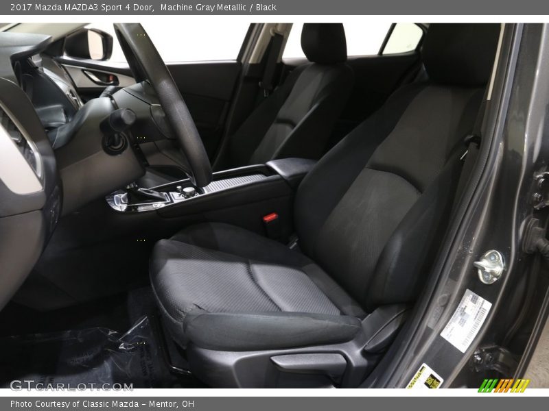 Machine Gray Metallic / Black 2017 Mazda MAZDA3 Sport 4 Door