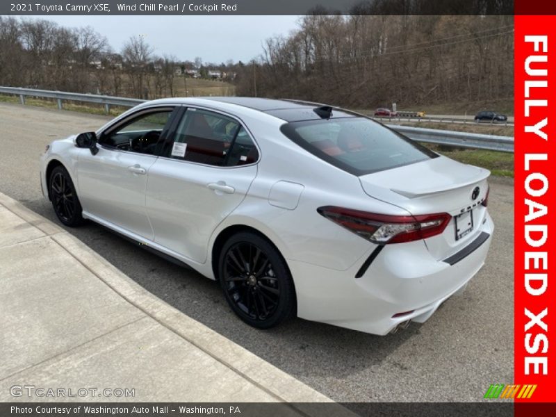 Wind Chill Pearl / Cockpit Red 2021 Toyota Camry XSE