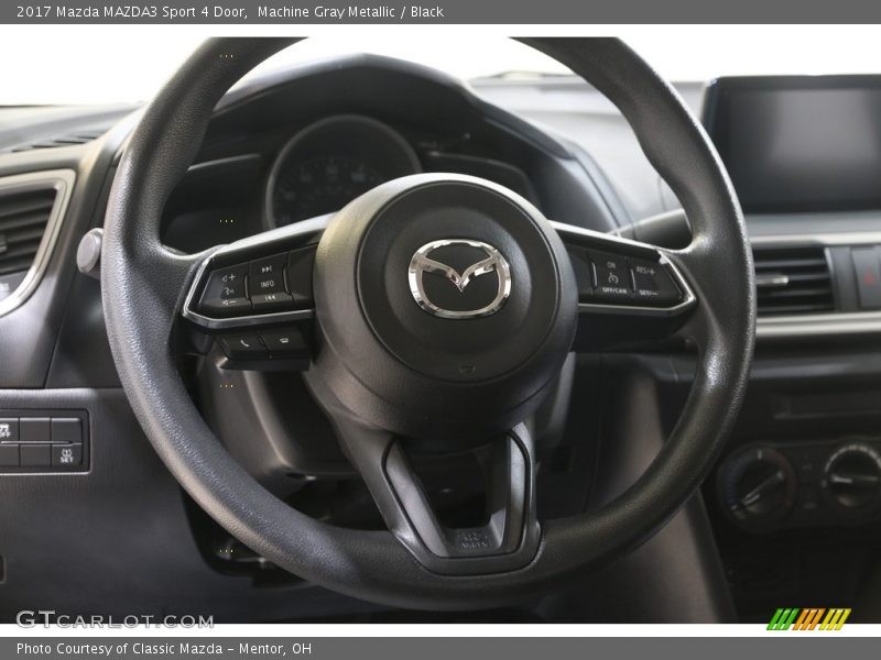 Machine Gray Metallic / Black 2017 Mazda MAZDA3 Sport 4 Door