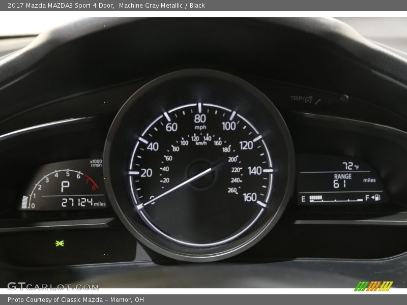 Machine Gray Metallic / Black 2017 Mazda MAZDA3 Sport 4 Door