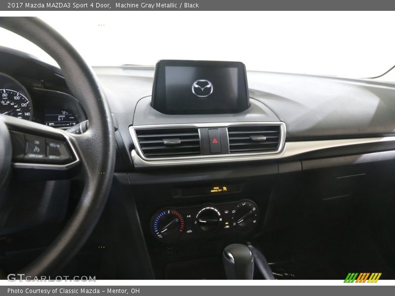 Machine Gray Metallic / Black 2017 Mazda MAZDA3 Sport 4 Door