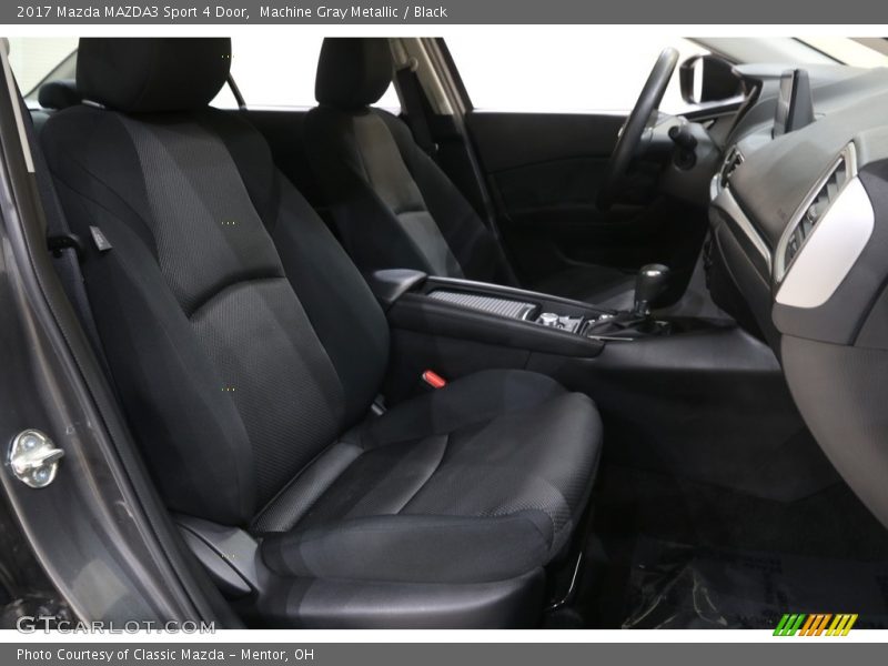 Machine Gray Metallic / Black 2017 Mazda MAZDA3 Sport 4 Door