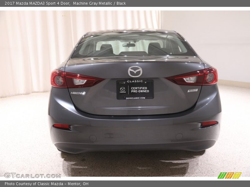 Machine Gray Metallic / Black 2017 Mazda MAZDA3 Sport 4 Door