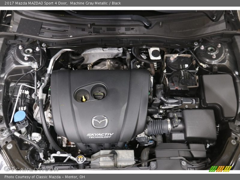 Machine Gray Metallic / Black 2017 Mazda MAZDA3 Sport 4 Door