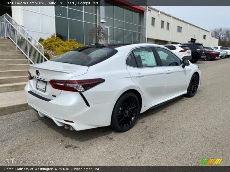 Wind Chill Pearl / Cockpit Red 2021 Toyota Camry XSE