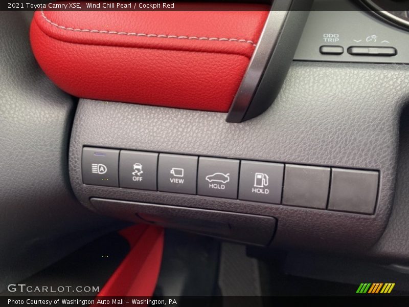 Controls of 2021 Camry XSE