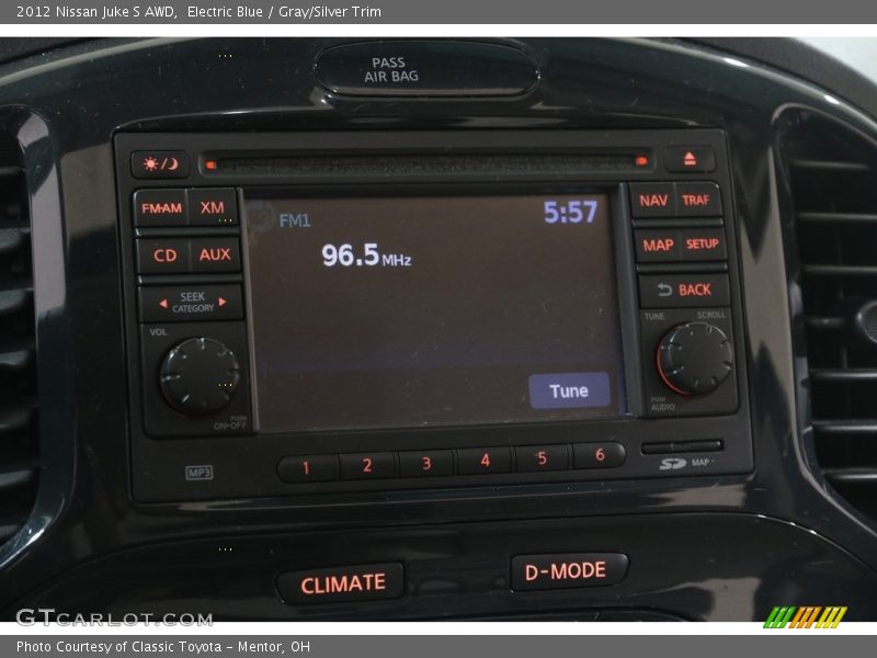 Electric Blue / Gray/Silver Trim 2012 Nissan Juke S AWD