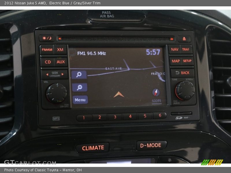 Electric Blue / Gray/Silver Trim 2012 Nissan Juke S AWD