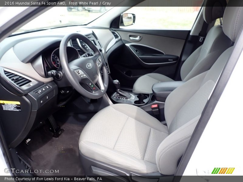  2016 Santa Fe Sport AWD Gray Interior