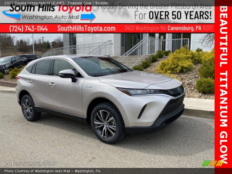 Titanium Glow / Boulder 2021 Toyota Venza Hybrid LE AWD