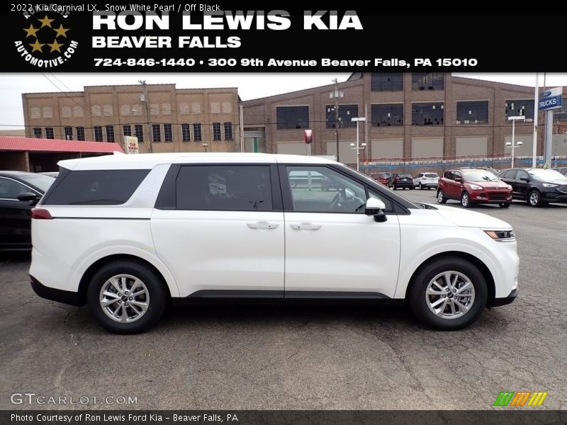 Snow White Pearl / Off Black 2022 Kia Carnival LX