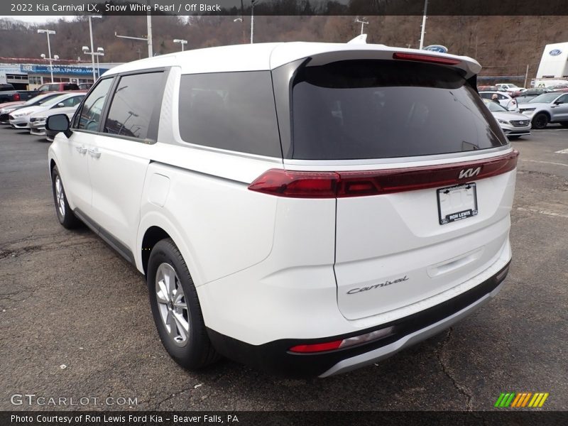 Snow White Pearl / Off Black 2022 Kia Carnival LX