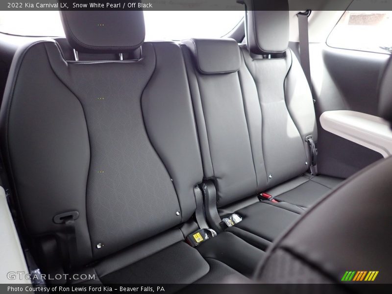 Rear Seat of 2022 Carnival LX