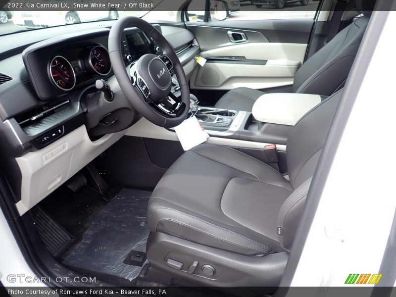 Front Seat of 2022 Carnival LX