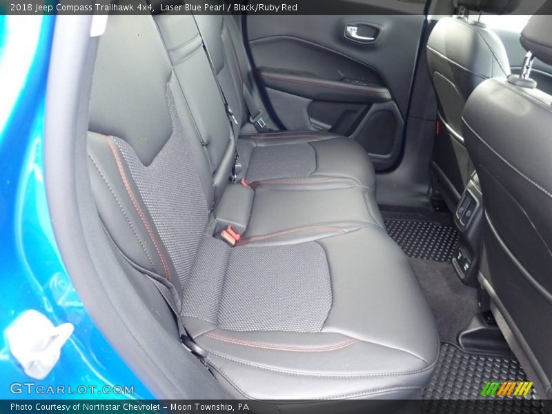 Laser Blue Pearl / Black/Ruby Red 2018 Jeep Compass Trailhawk 4x4