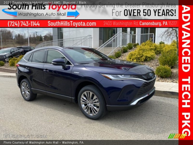 Blueprint / Black 2021 Toyota Venza Hybrid Limited AWD