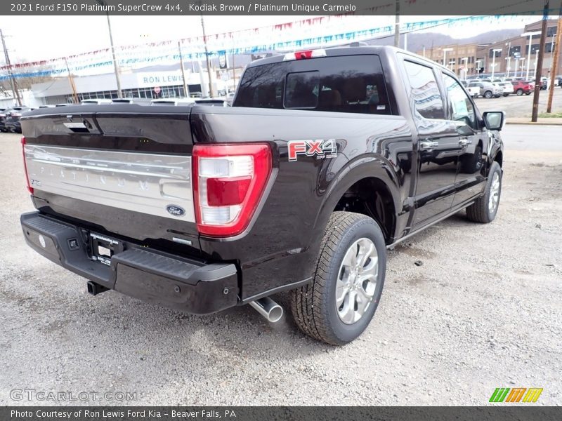 Kodiak Brown / Platinum Unique Carmelo 2021 Ford F150 Platinum SuperCrew 4x4
