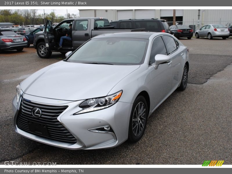 Silver Lining Metallic / Black 2017 Lexus ES 350