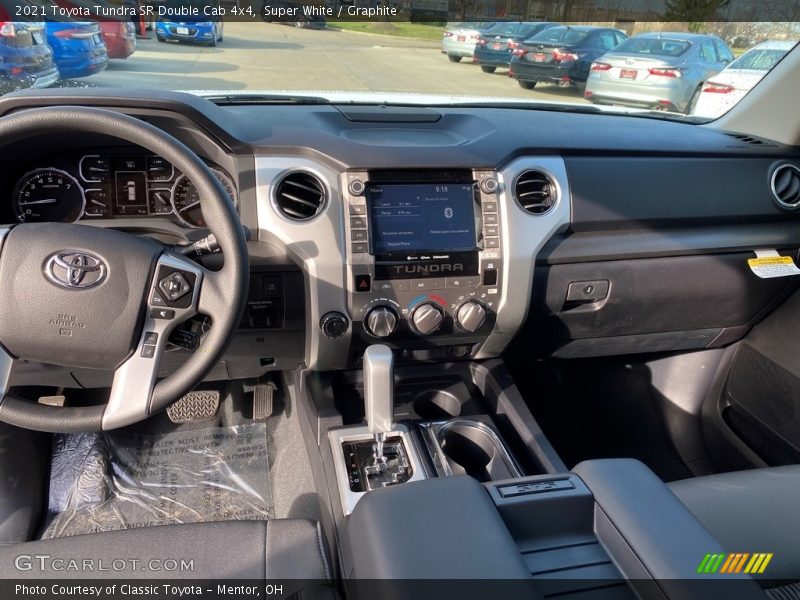 Super White / Graphite 2021 Toyota Tundra SR Double Cab 4x4