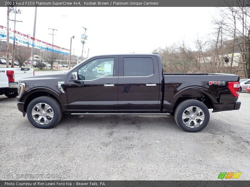 Kodiak Brown / Platinum Unique Carmelo 2021 Ford F150 Platinum SuperCrew 4x4
