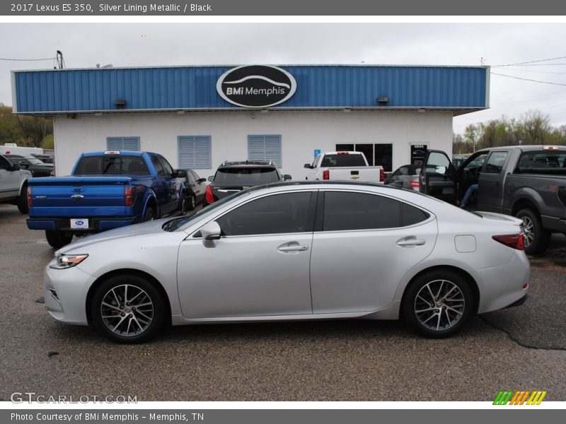 Silver Lining Metallic / Black 2017 Lexus ES 350