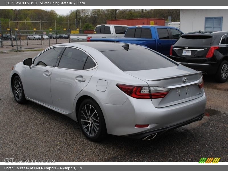 Silver Lining Metallic / Black 2017 Lexus ES 350