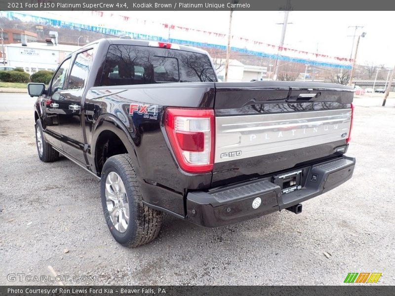 Kodiak Brown / Platinum Unique Carmelo 2021 Ford F150 Platinum SuperCrew 4x4