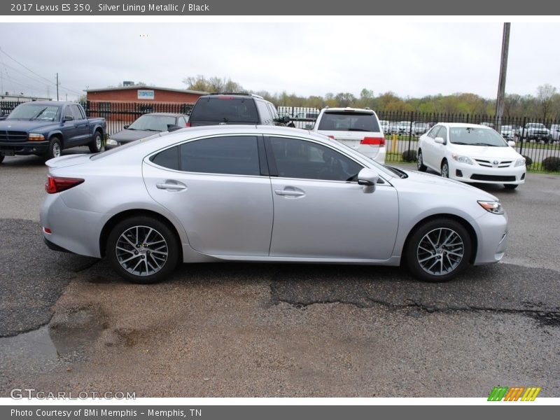 Silver Lining Metallic / Black 2017 Lexus ES 350
