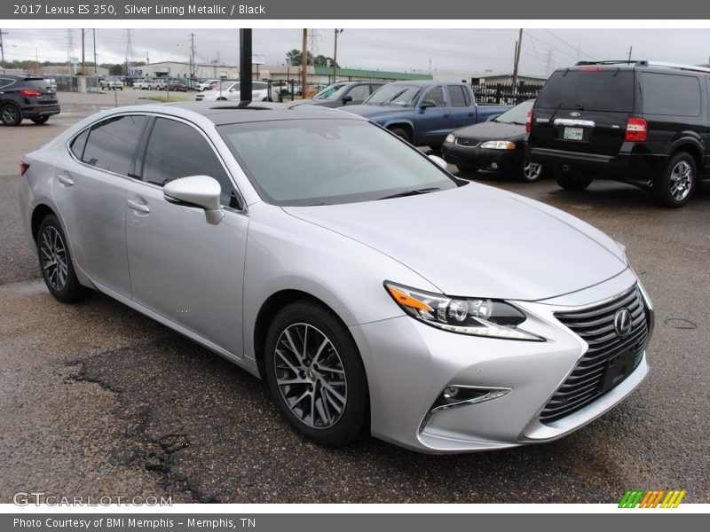 Silver Lining Metallic / Black 2017 Lexus ES 350
