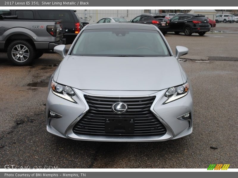 Silver Lining Metallic / Black 2017 Lexus ES 350