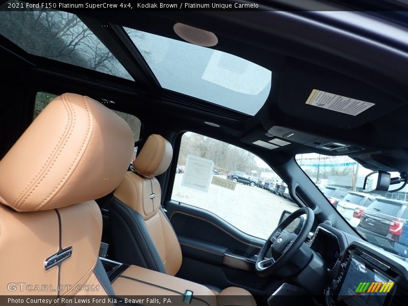 Kodiak Brown / Platinum Unique Carmelo 2021 Ford F150 Platinum SuperCrew 4x4