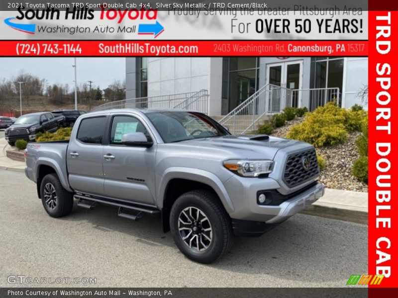 Silver Sky Metallic / TRD Cement/Black 2021 Toyota Tacoma TRD Sport Double Cab 4x4