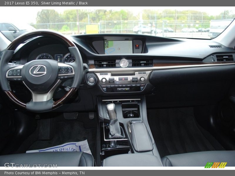 Silver Lining Metallic / Black 2017 Lexus ES 350