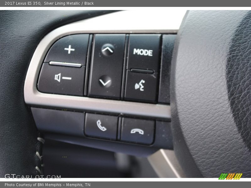 Silver Lining Metallic / Black 2017 Lexus ES 350
