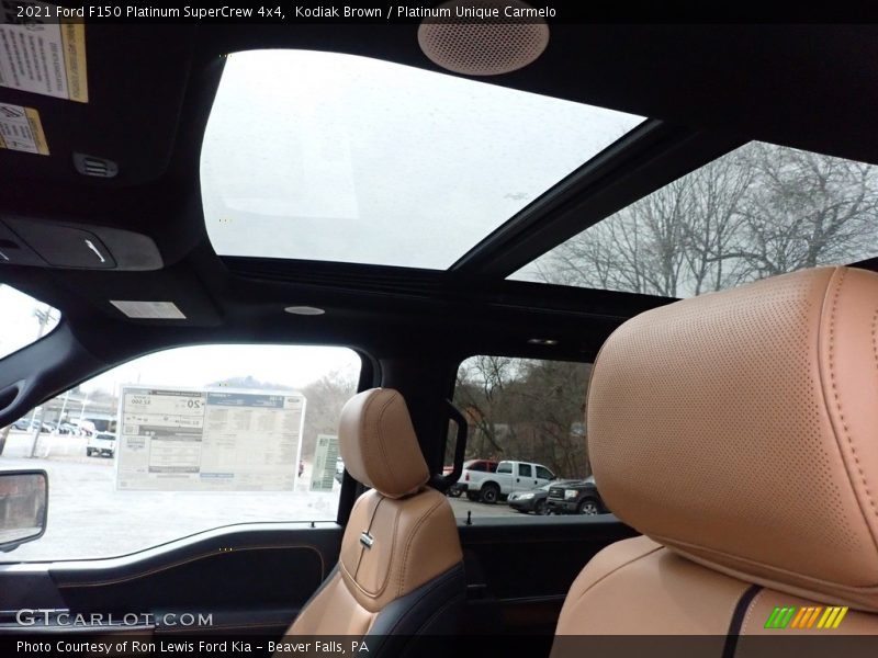 Kodiak Brown / Platinum Unique Carmelo 2021 Ford F150 Platinum SuperCrew 4x4