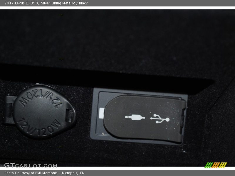 Silver Lining Metallic / Black 2017 Lexus ES 350