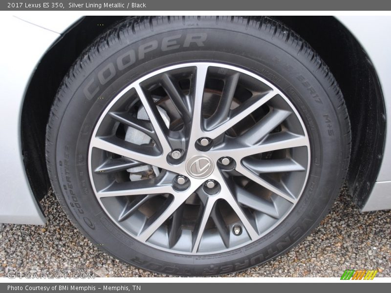Silver Lining Metallic / Black 2017 Lexus ES 350