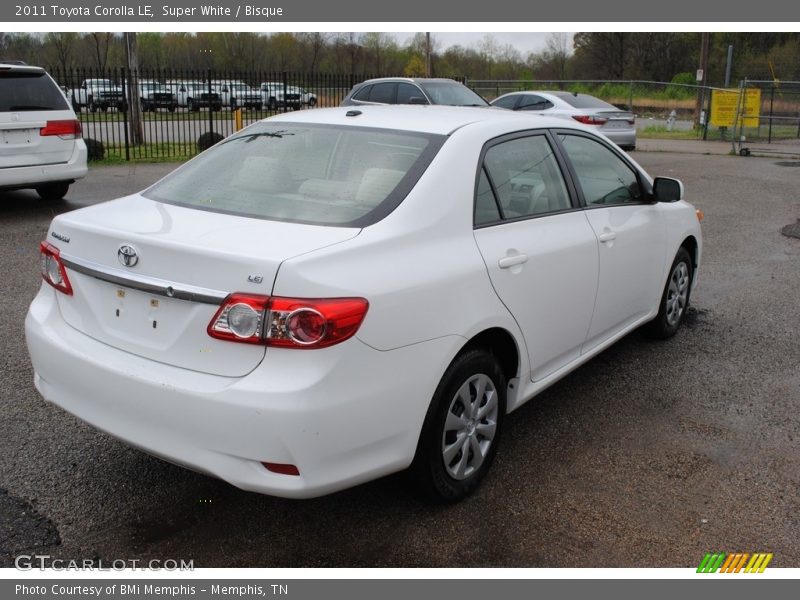 Super White / Bisque 2011 Toyota Corolla LE