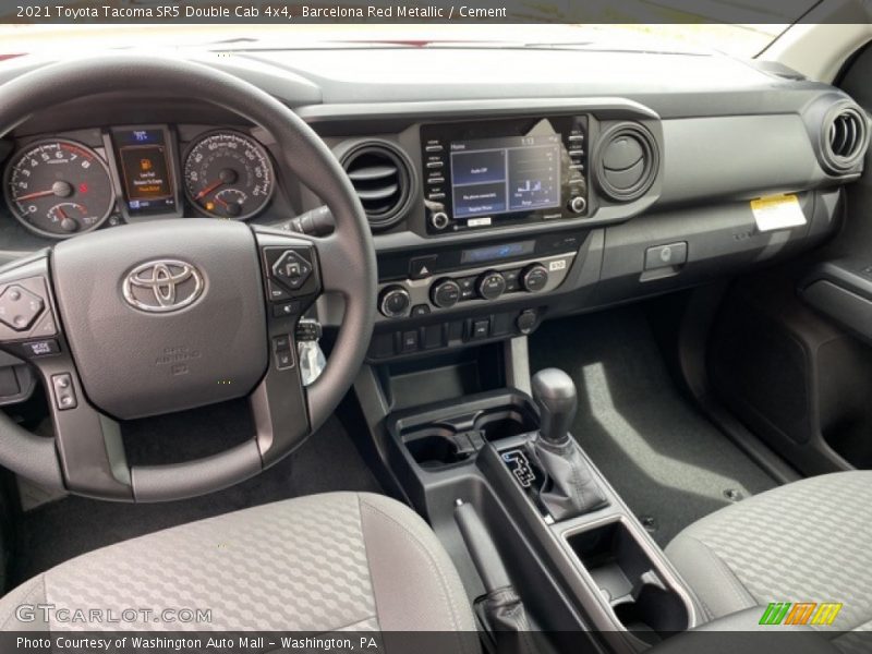 Barcelona Red Metallic / Cement 2021 Toyota Tacoma SR5 Double Cab 4x4