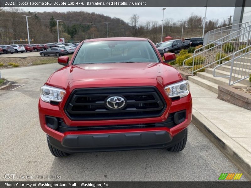 Barcelona Red Metallic / Cement 2021 Toyota Tacoma SR5 Double Cab 4x4