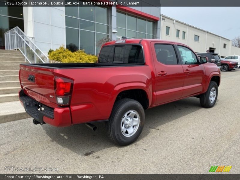 Barcelona Red Metallic / Cement 2021 Toyota Tacoma SR5 Double Cab 4x4