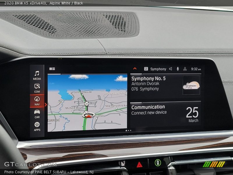 Alpine White / Black 2020 BMW X5 xDrive40i