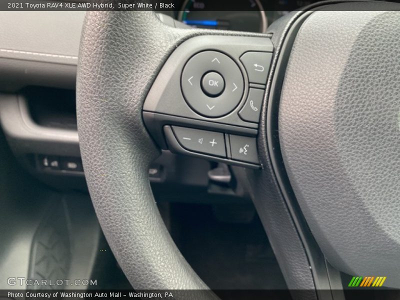 Super White / Black 2021 Toyota RAV4 XLE AWD Hybrid
