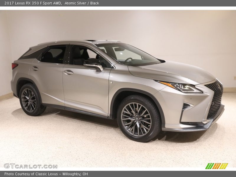 Atomic Silver / Black 2017 Lexus RX 350 F Sport AWD