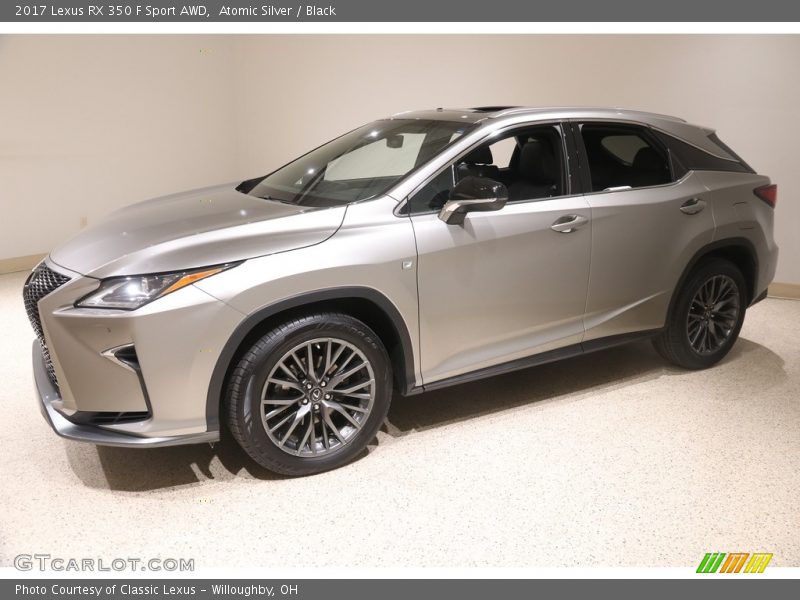 Atomic Silver / Black 2017 Lexus RX 350 F Sport AWD