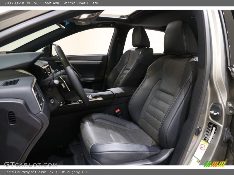 Atomic Silver / Black 2017 Lexus RX 350 F Sport AWD