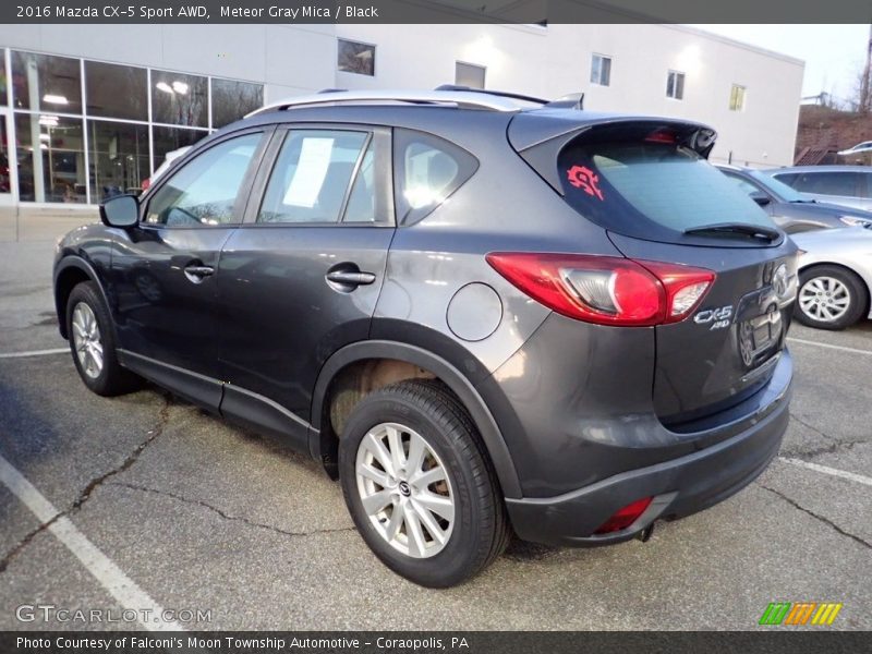 Meteor Gray Mica / Black 2016 Mazda CX-5 Sport AWD