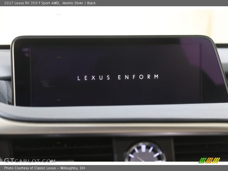Atomic Silver / Black 2017 Lexus RX 350 F Sport AWD