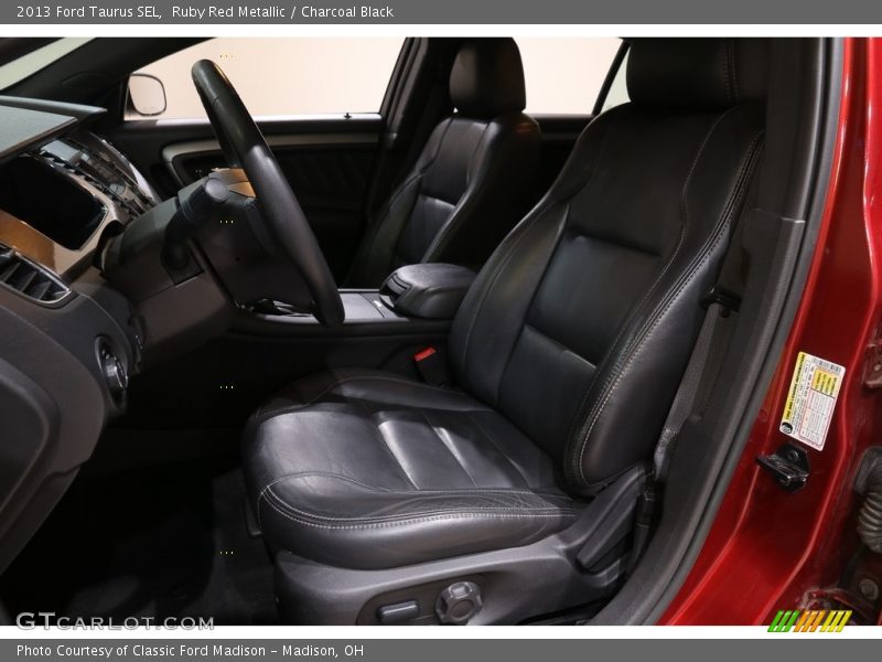 Ruby Red Metallic / Charcoal Black 2013 Ford Taurus SEL