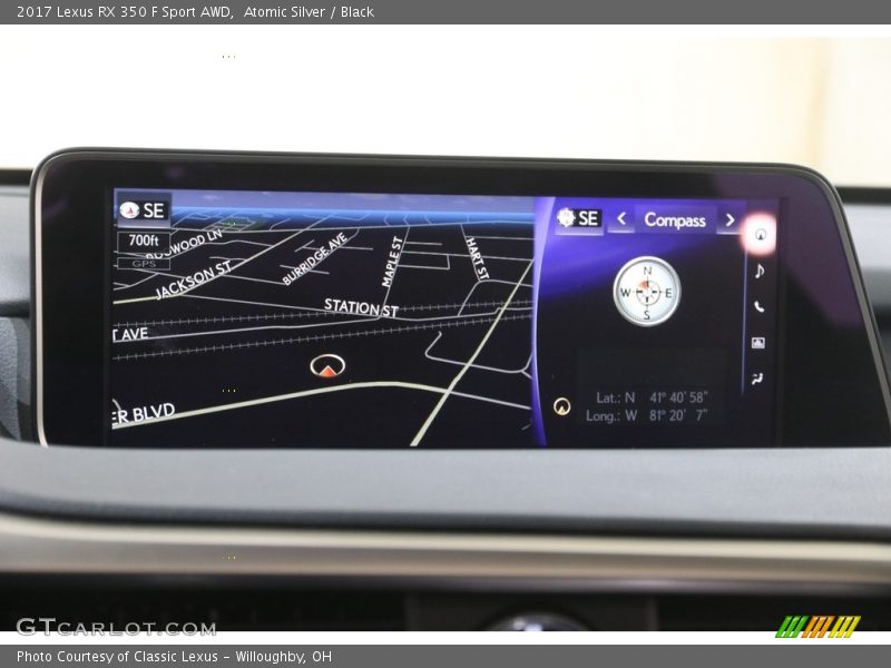 Atomic Silver / Black 2017 Lexus RX 350 F Sport AWD